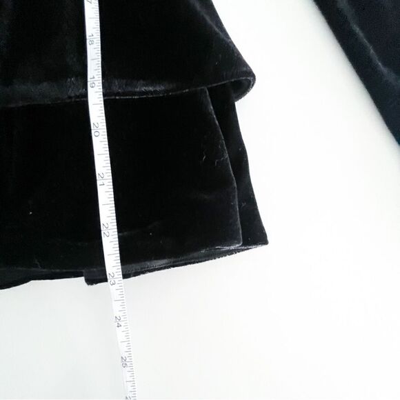 Melanie Lyne Stretch Velvet Blazer Zip Up Women's 10 Peplum - Picture 4 of 7